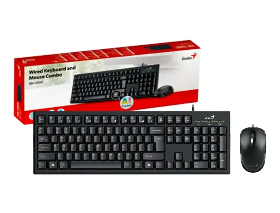 COMBO TECLADO MOUSE GENIUS KM-100 SE ALAMBRICO, vista 2